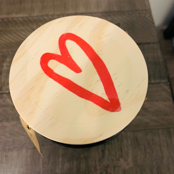 Rae Dunn Heart ❤️ Top Cotton-ball Jar - Picture 3 of 4
